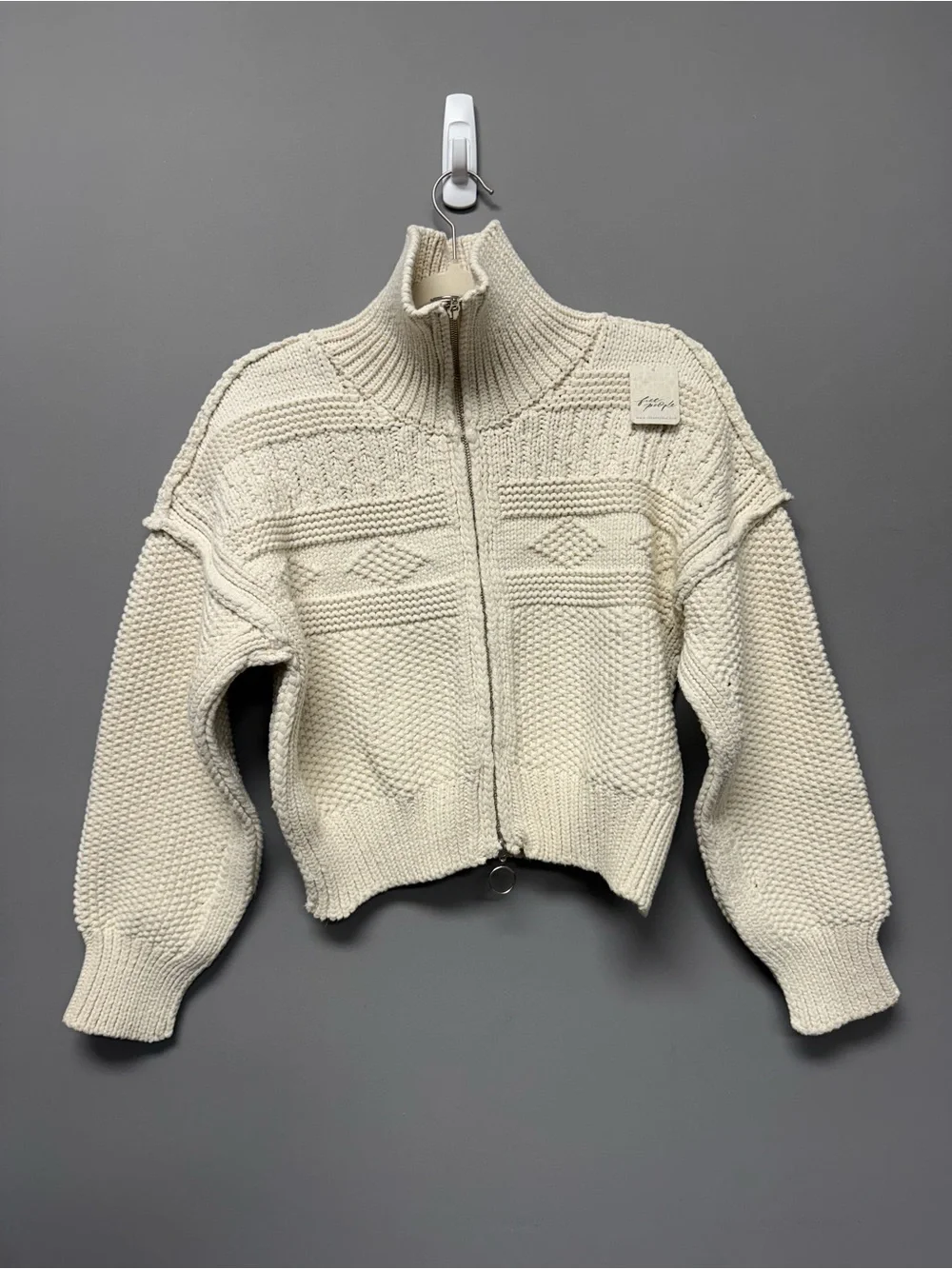 We The Free Lil Lad Cardi Starch White - Picture 4 of 8